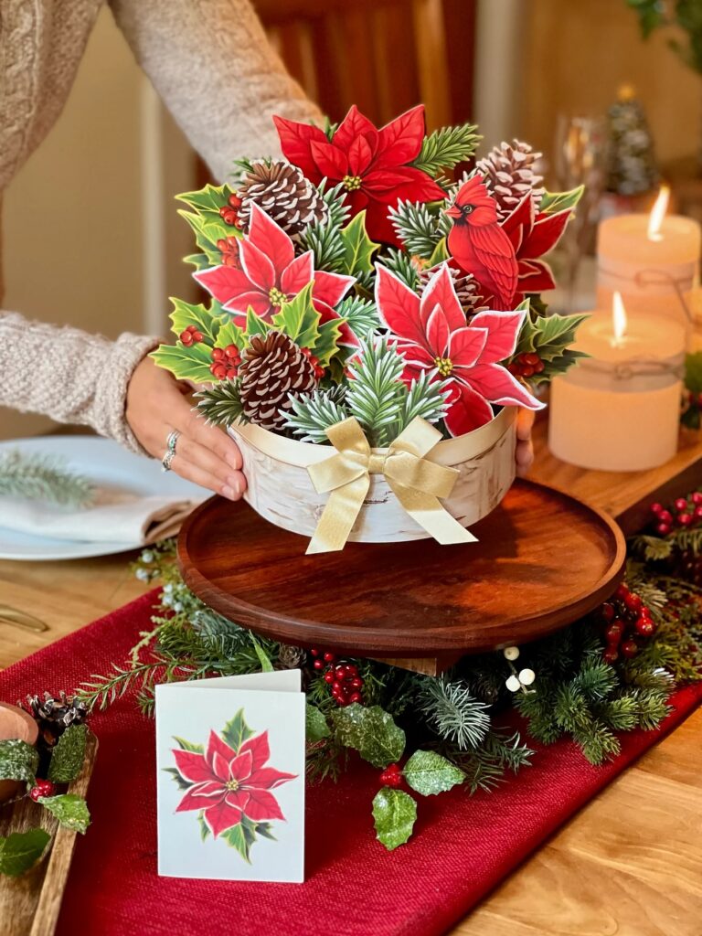 Birch Poinsettia Pop Up