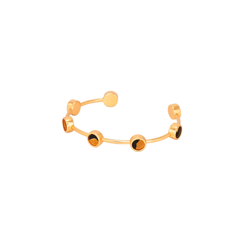 Brackish Teller Multi-Bezel Cuff Bracelet