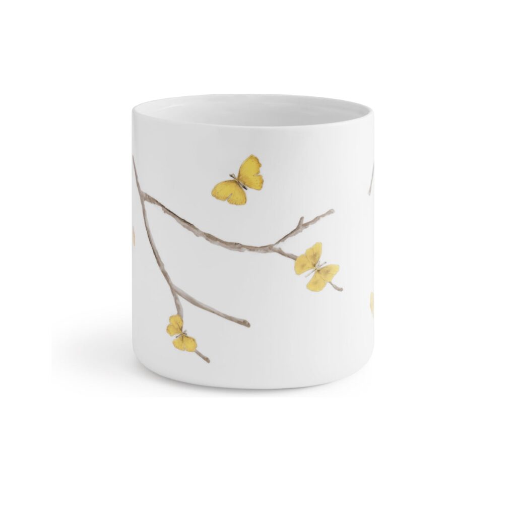 Michael Aram Butterfly Ginkgo Waste Basket