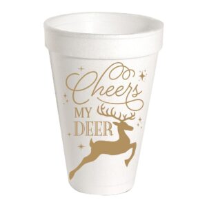 Cheers My Deer Styrofoam Cups