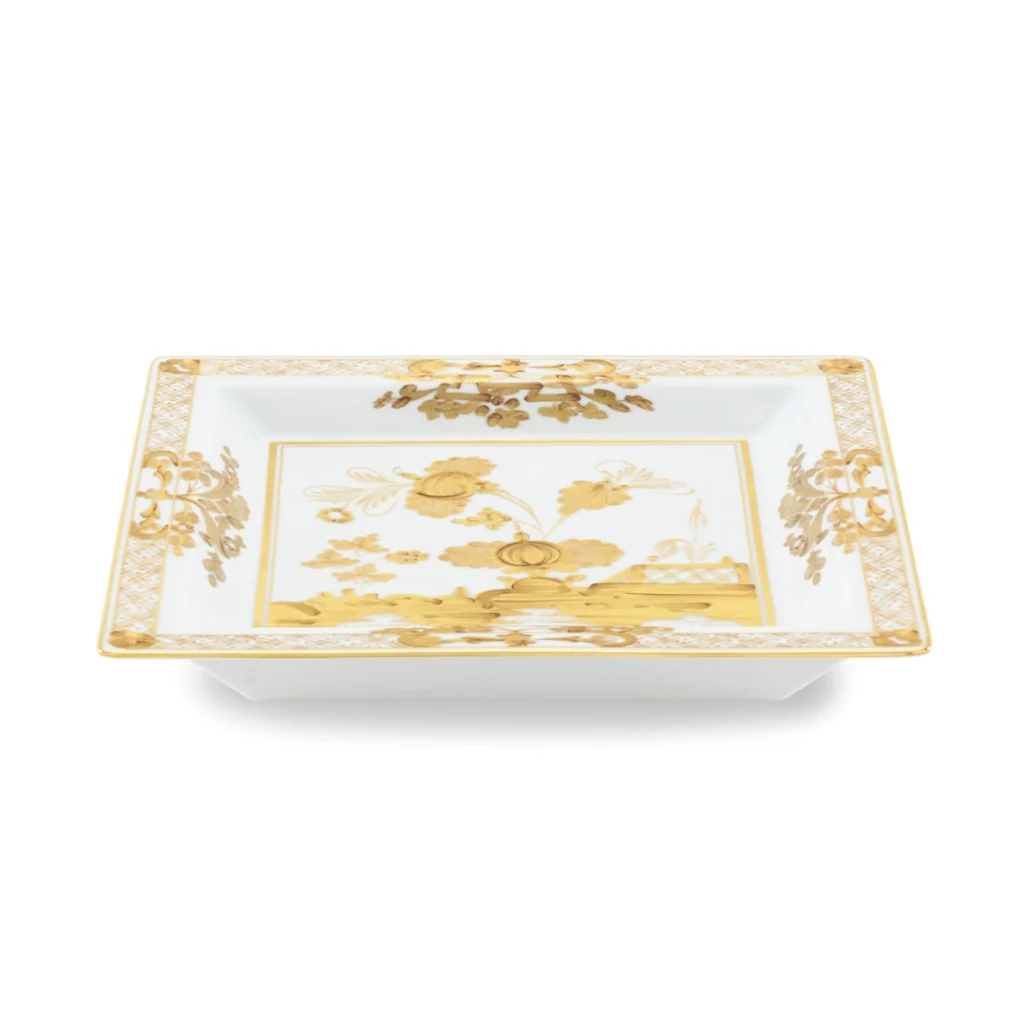 Ginori 1735 Oriente Italiano Large Square Change Tray - Aurum2