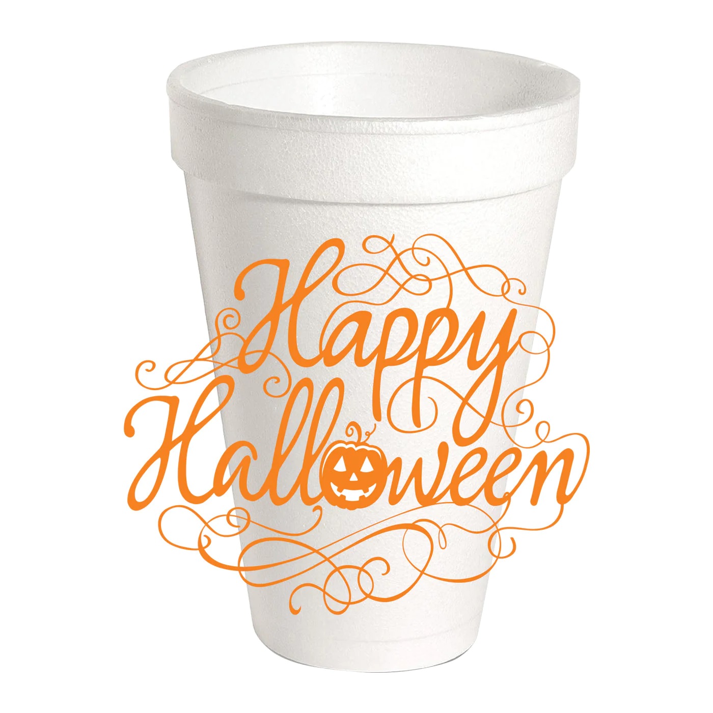 Happy Halloween Styrofoam Cups Berings