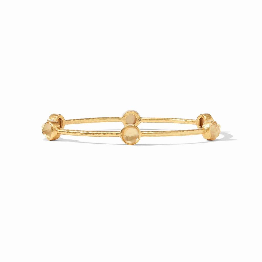 Julie Vos Milano Luxe Bangle - Iridescent Champagne