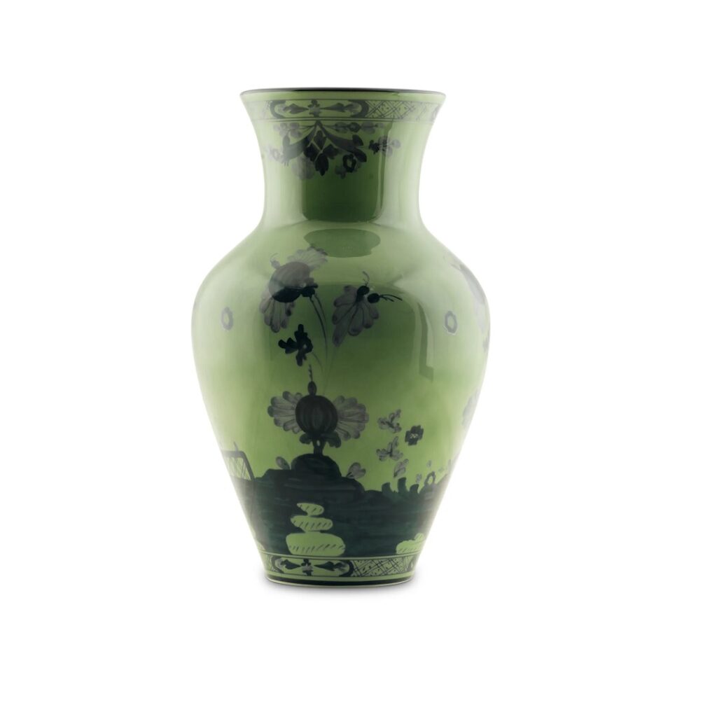 Ginori Oriente Italiano Large Ming Vase - Malachite