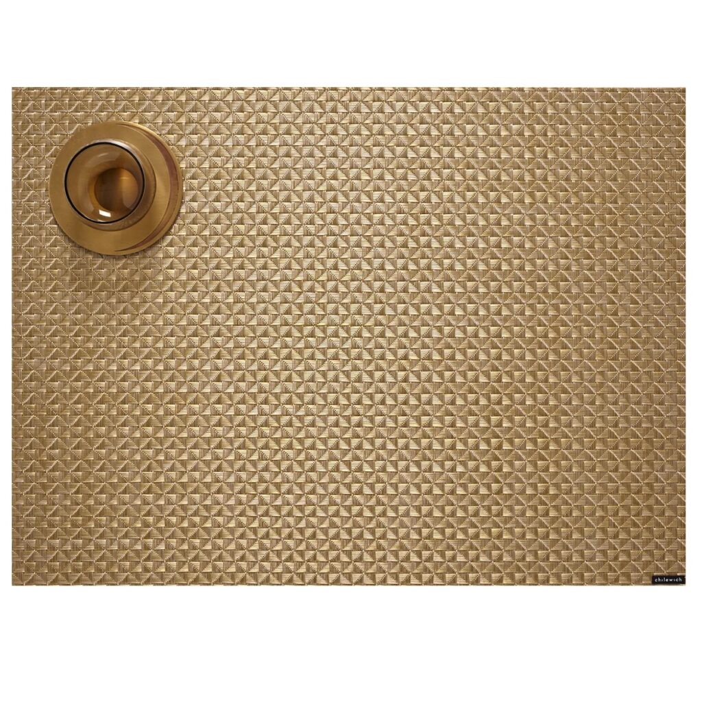 Chilewich Origami Rectangle Placemat - Honey Chilewich Origami Rectangle Placemat - Honey