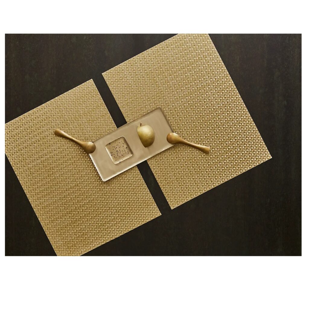 Chilewich Origami Rectangle Placemat Honey Berings