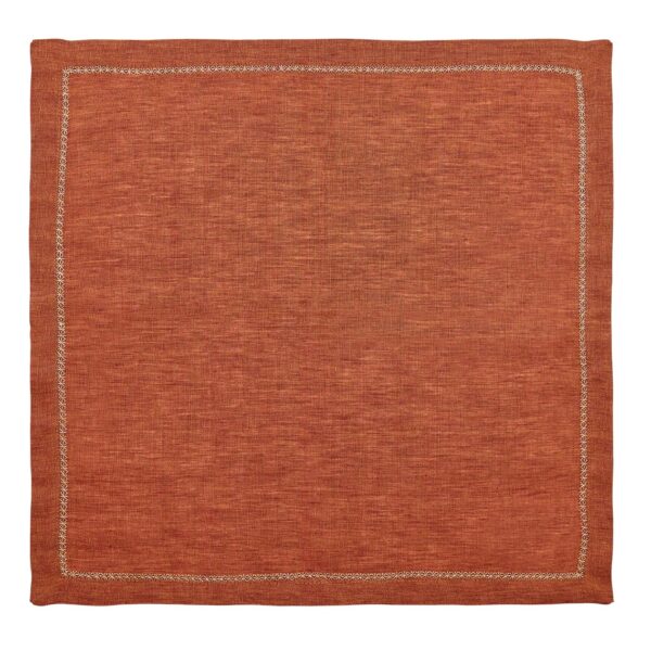 Kim Seybert Classic Napkin in Rust