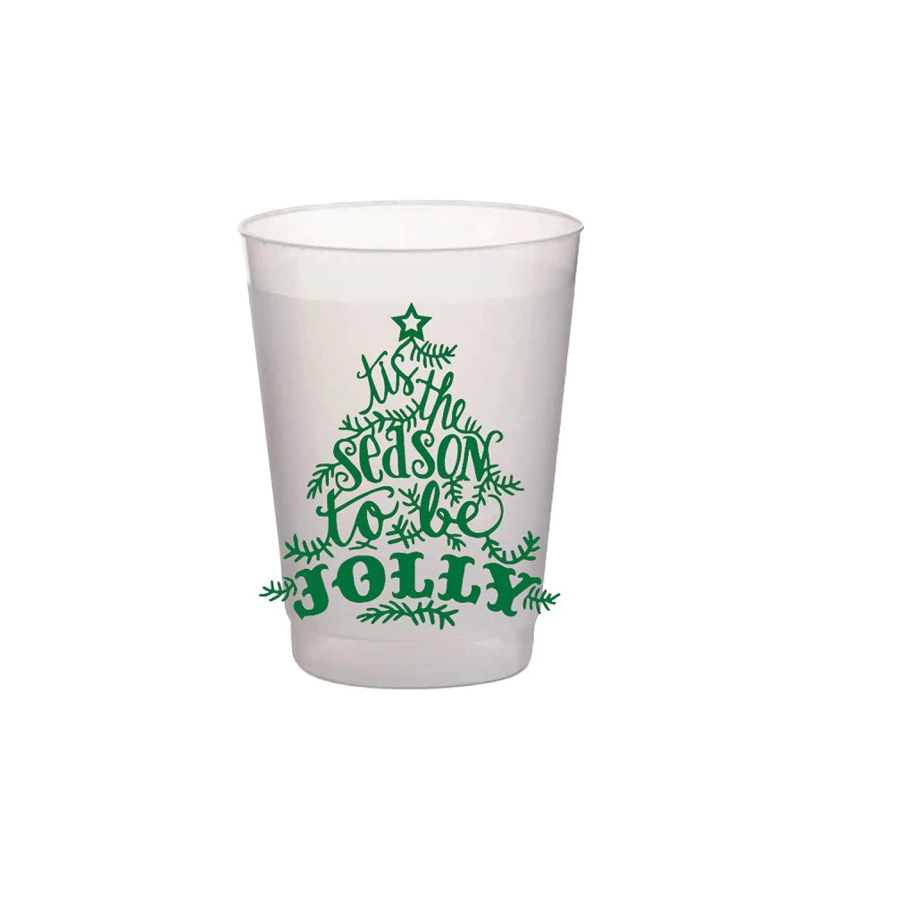 Tis the Season To Be Jolly Frost Flex Cups
