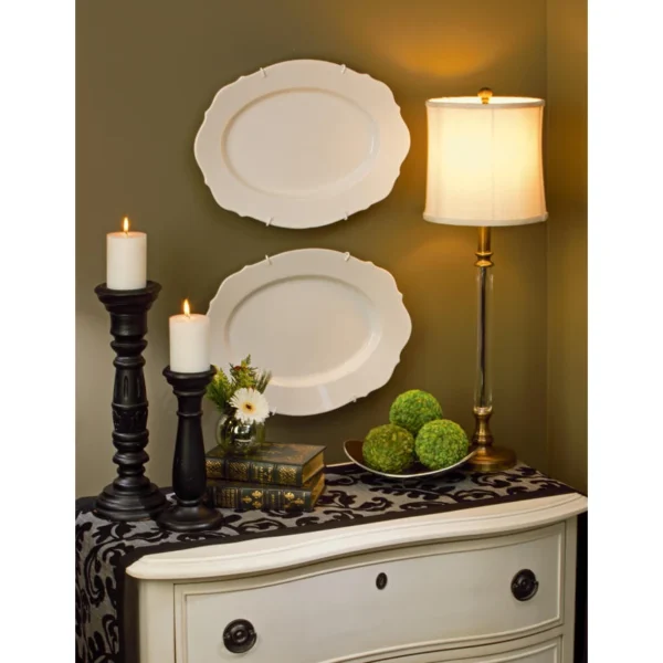 Tripar Super Plate Wire Hanger in White - Medium (Fits 15"-20")