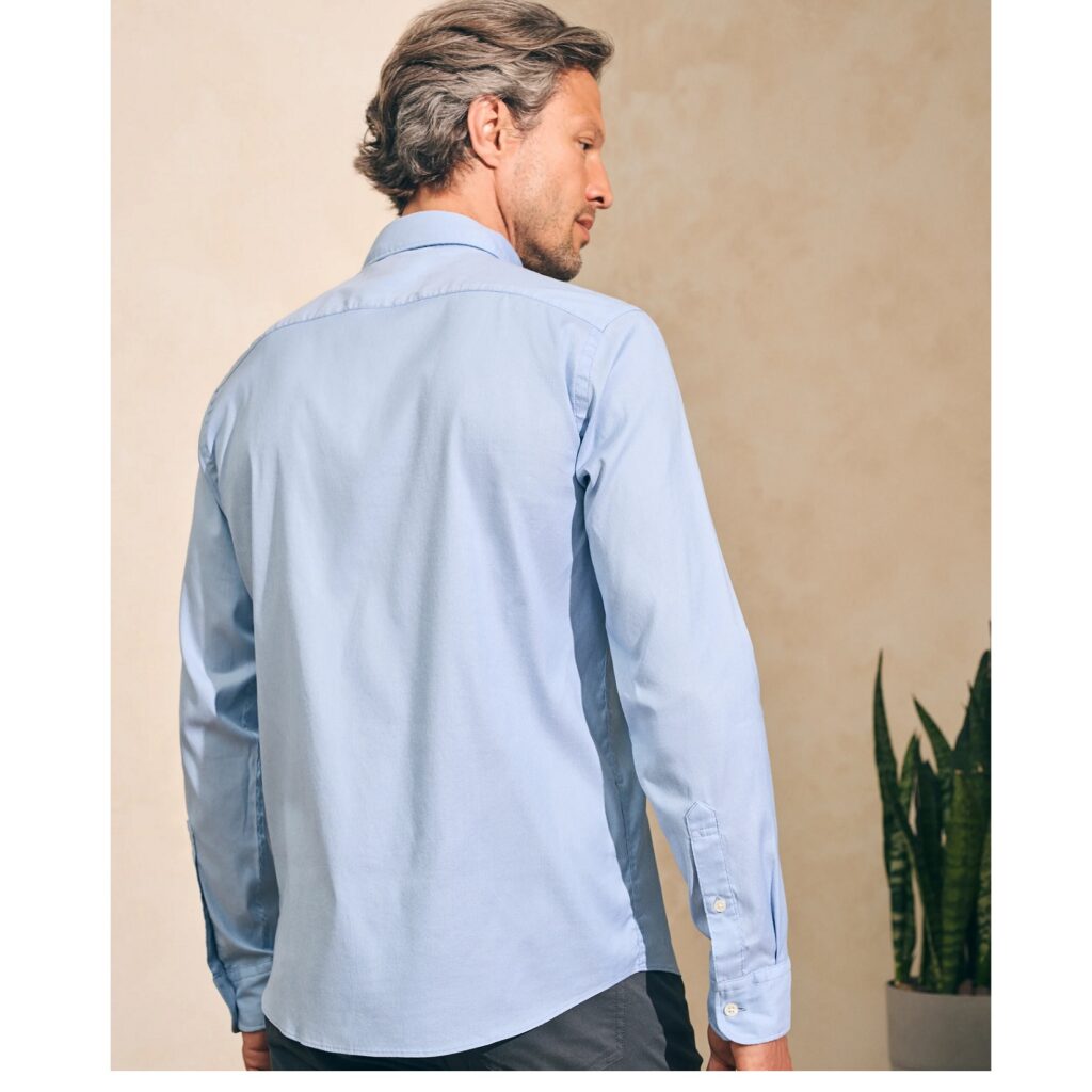 Faherty The Movement Long Sleeve Shirt - Atlantic Sky