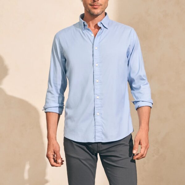 Faherty The Movement Long Sleeve Shirt - Atlantic Sky