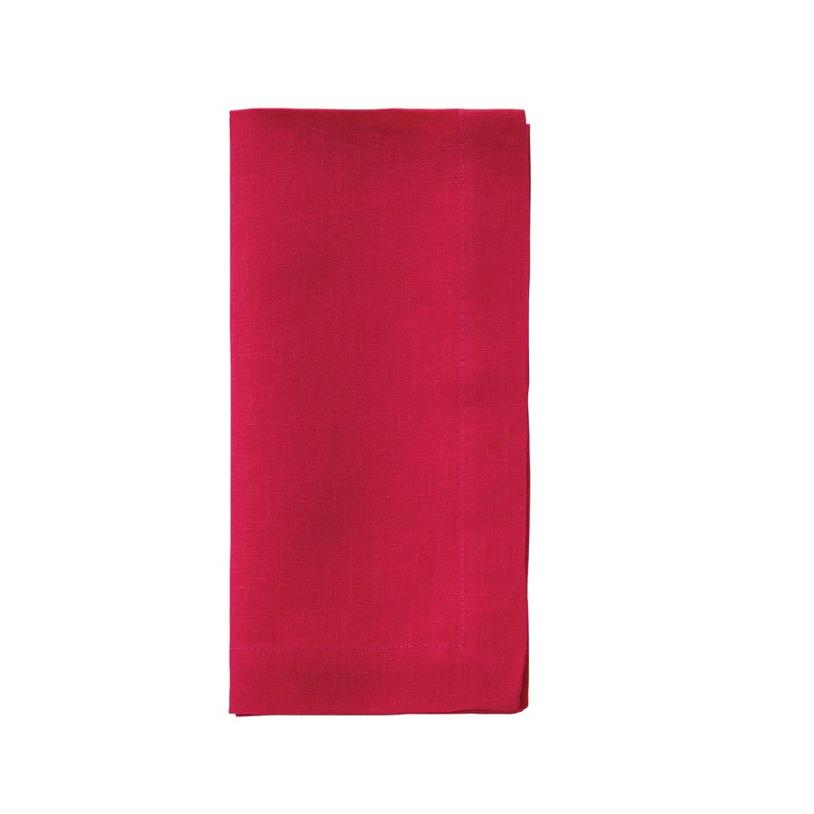Bodrum Riviera Linen Napkin - Magenta