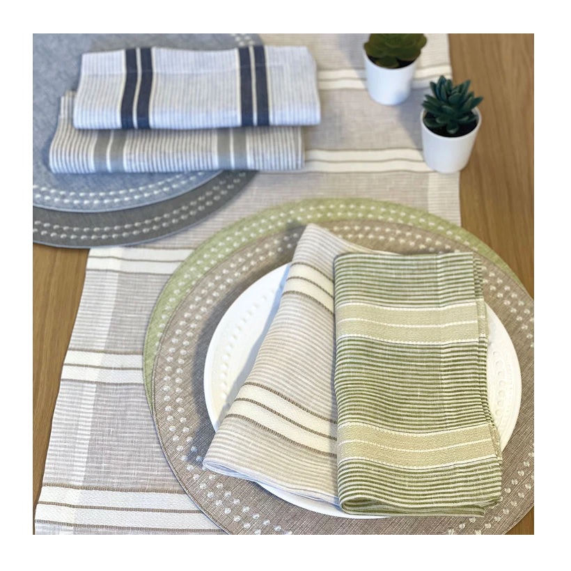 Bodrum Brighton Linen Napkin - Fern