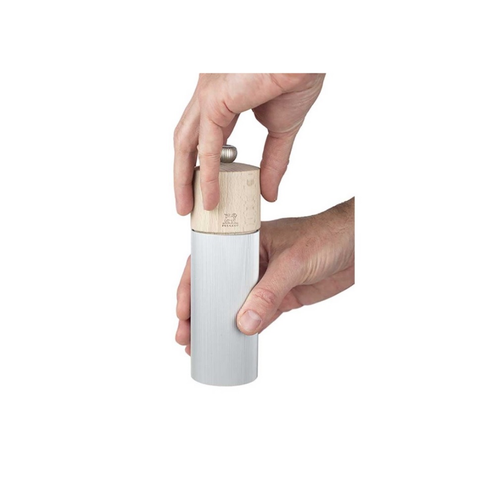 Peugeot Line 7" Aluminum Salt Mill - Natural