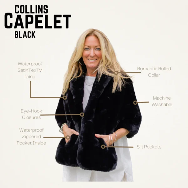 Pretty Rugged Collins Capelet - Black2