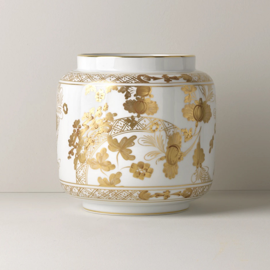 Ginori Oriente Italiano Candle Holder Vase - Aurum