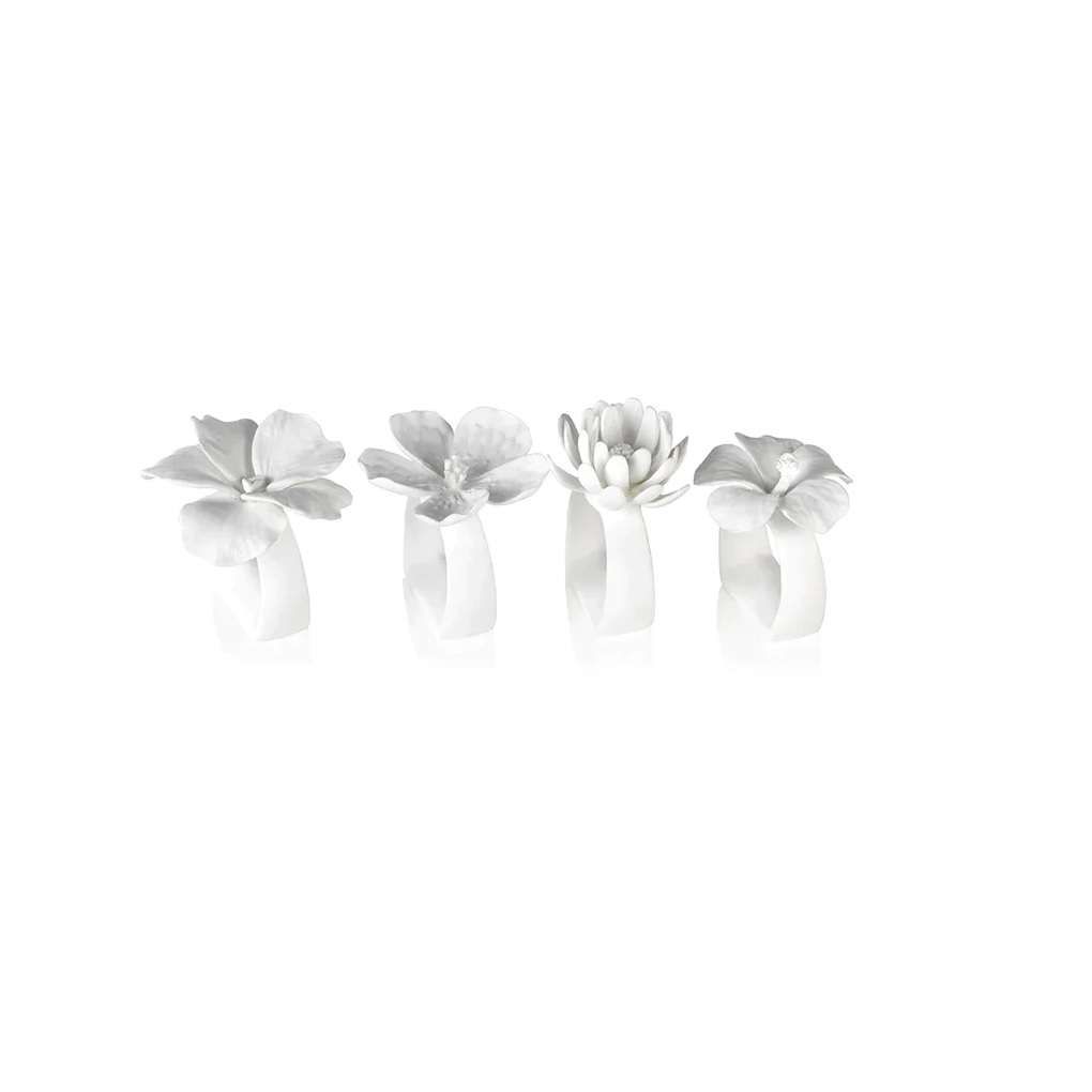 Zodax Assorted Bone China Napkin Rings