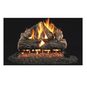18" Charred Oak Gas Fire Log Set