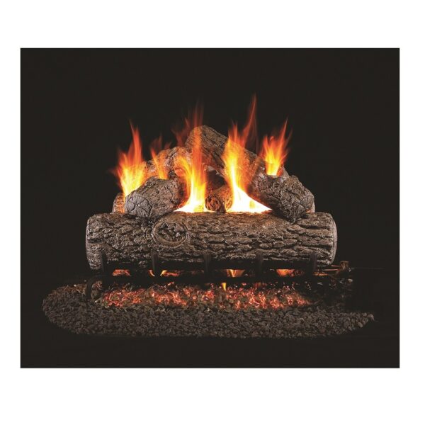 24" Chestnut Oak Gas Fire Log Set