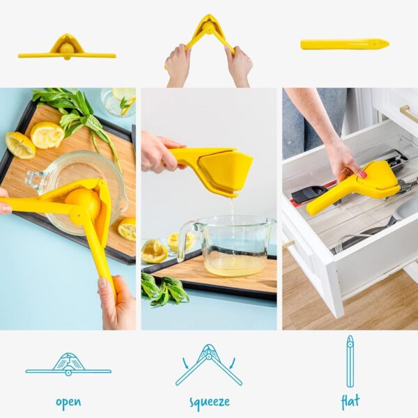 Dreamfarm 10" Lemon Fluicer Easy Squeeze Manual Lemon Juicer