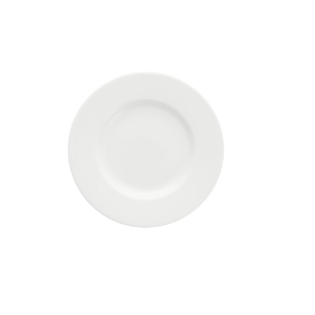 Esme White Non-Embossed Bread Plate 6.25"