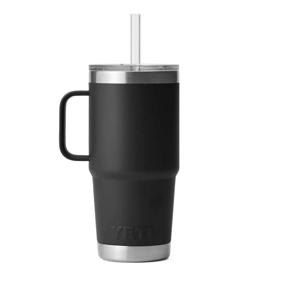 Yeti Rambler 25oz Mug with Straw Lid - Black