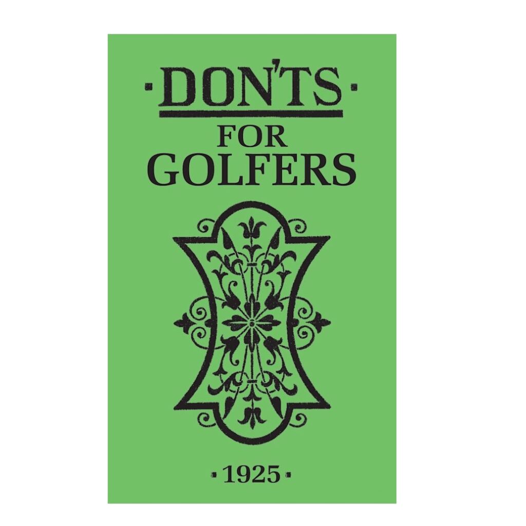 Don'ts for Golfers (Paperback)