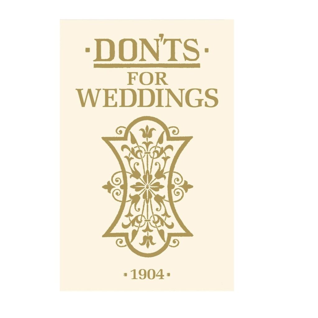 Don'ts for Weddings (Hardcover)
