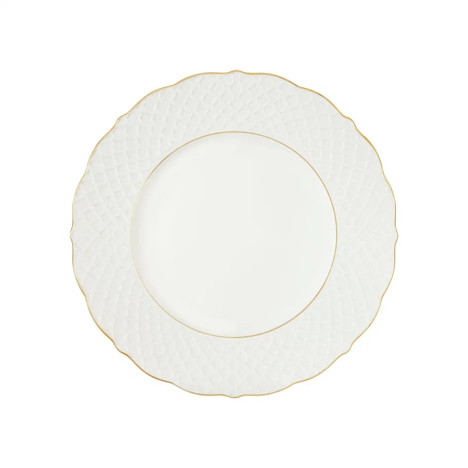 Empire Dinner Plate - White and Gold