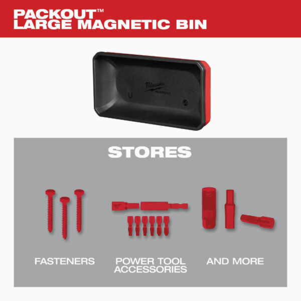 Milwaukee Packout Large Magnetic Bin2