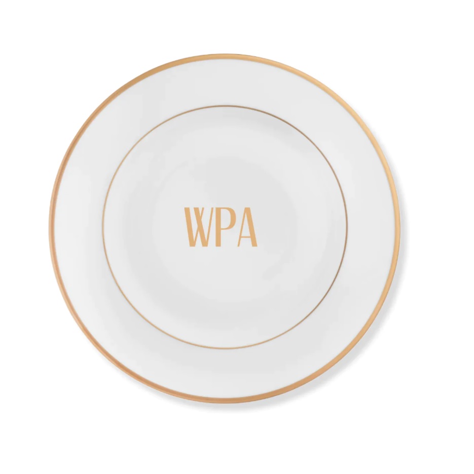 Pickard Signature Monogram Charger Plate