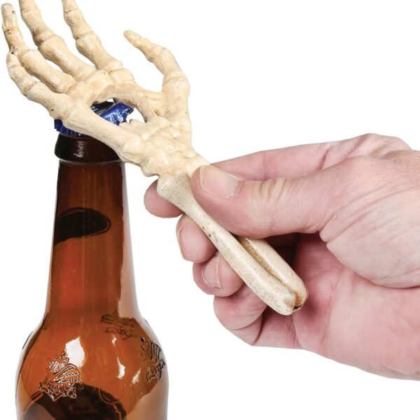 HomArt Vintage Style Cast Iron Skeleton Hand Bottle Opener