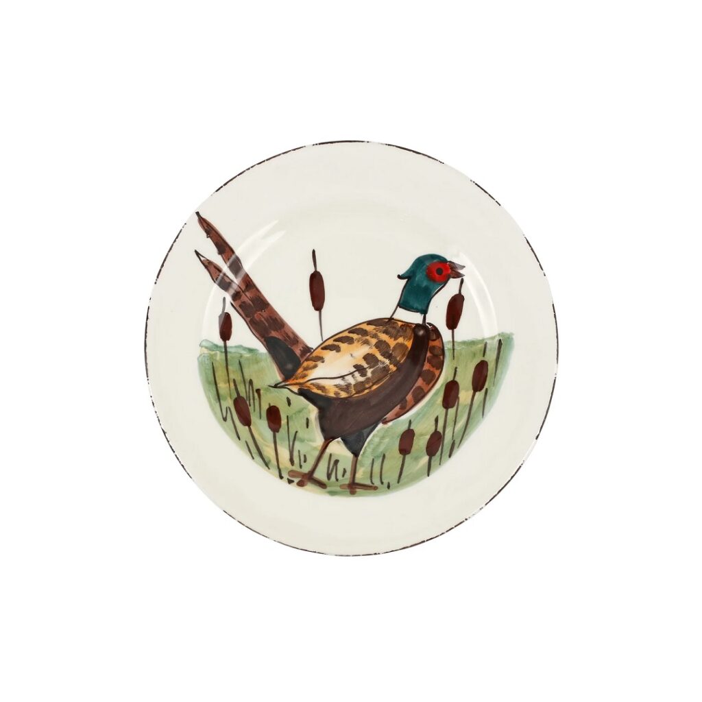 Vietri Wildlife Pheasant Salad Plate