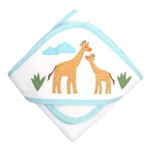 3 Marthas Giraffe Hooded Towel & Washcloth Set