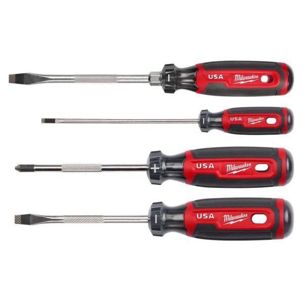 Milwaukee Cushion Grip Screwdriver 4pc Set