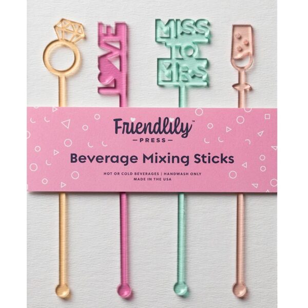 Bridal Shower Acrylic Stir Sticks