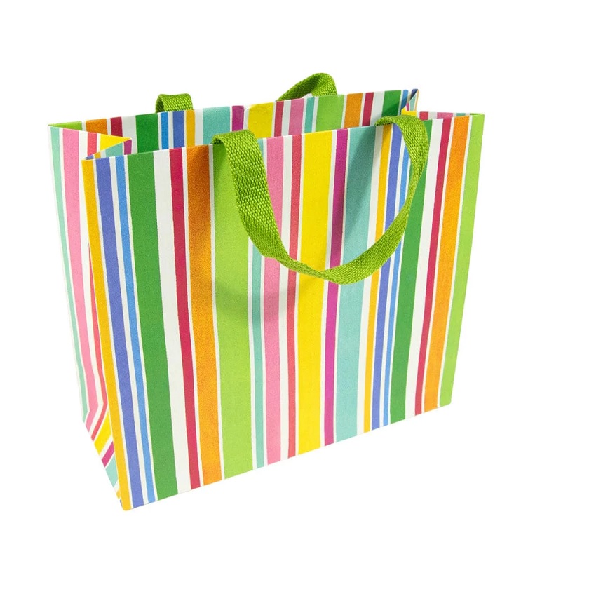 Caspari Cabana Stripe Bright Gift Bags