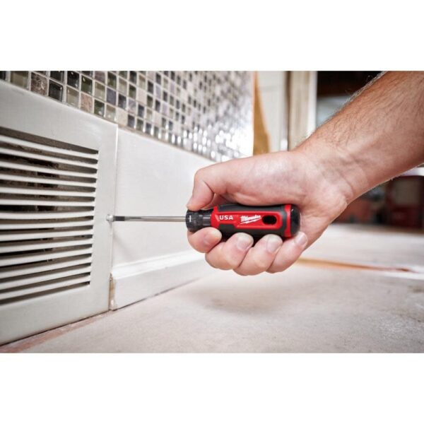 Milwaukee 3/16" Cabinet 3" Cushion Grip Screwdriver