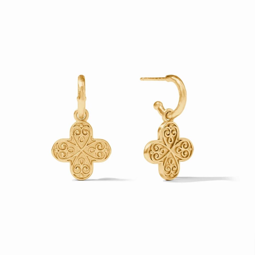 Julie Vos Corinth Hoop & Charm Earrings