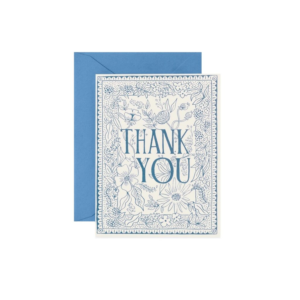 Rifle Paper Co. Delft Thank You Boxed Cards