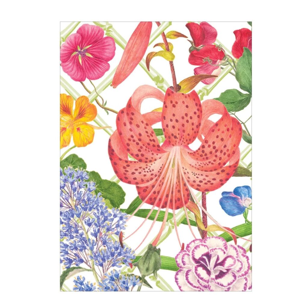Caspari Floral Trellis Boxed Note Cards & Envelopes