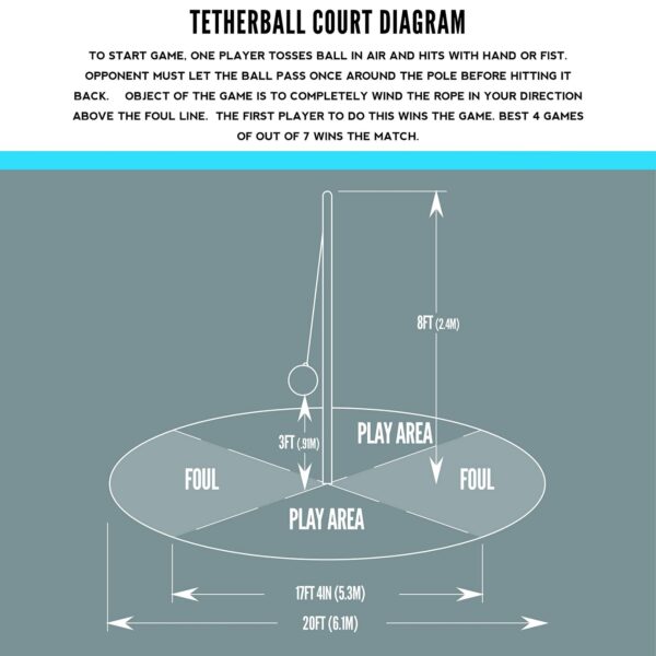 Franklin Sports Recreational Tetherball Set