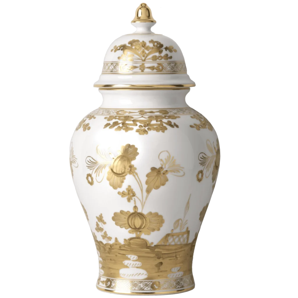 Ginori 1735 Oriente Italiano Potiche Vase - Aurum