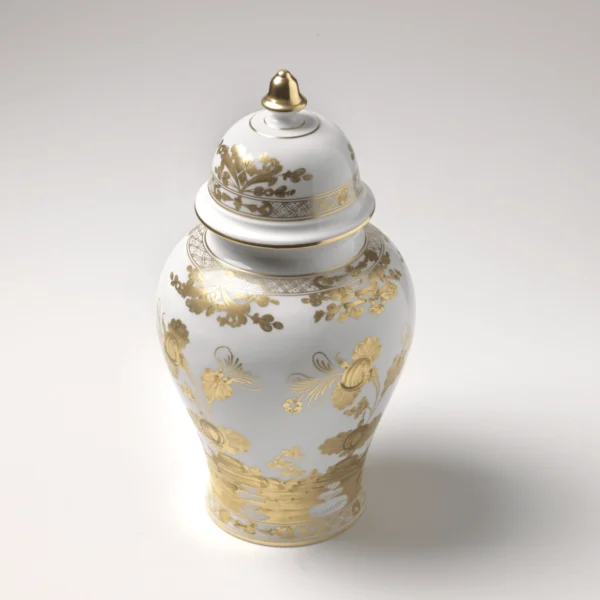 Ginori 1735 Oriente Italiano Potiche Vase - Aurum2