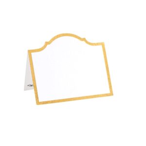Caspari Arch Die-Cut Place Cards in Gold Foil