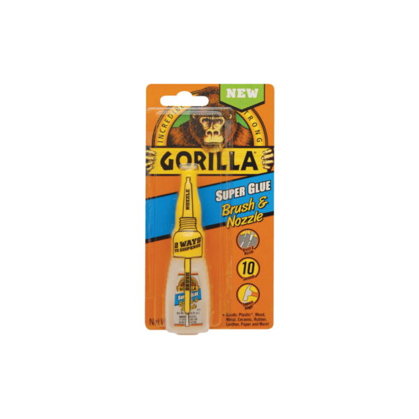 Gorilla Liquid Bottle Brush & Nozzle Super Glue