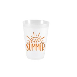 Hello Summer Frosted Flex Cups 16oz.