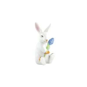 Herend Blossom Bunny - Blue