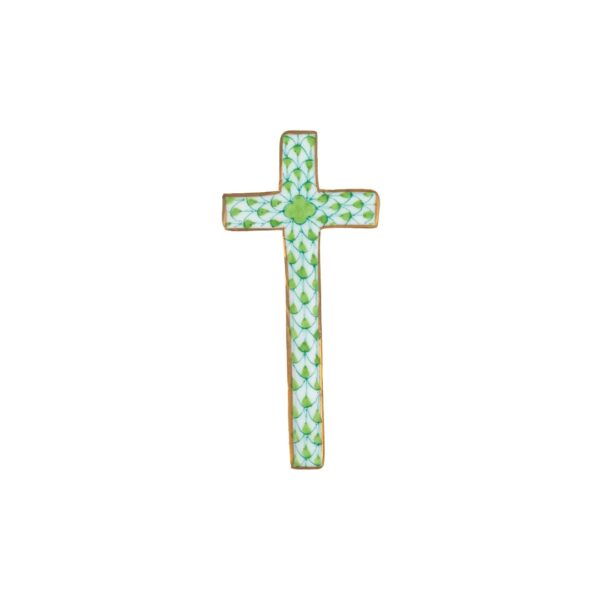Herend Miniature Cross - Key Lime
