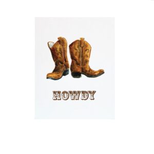 Cowboy Boots Boxed Greeting Card Set